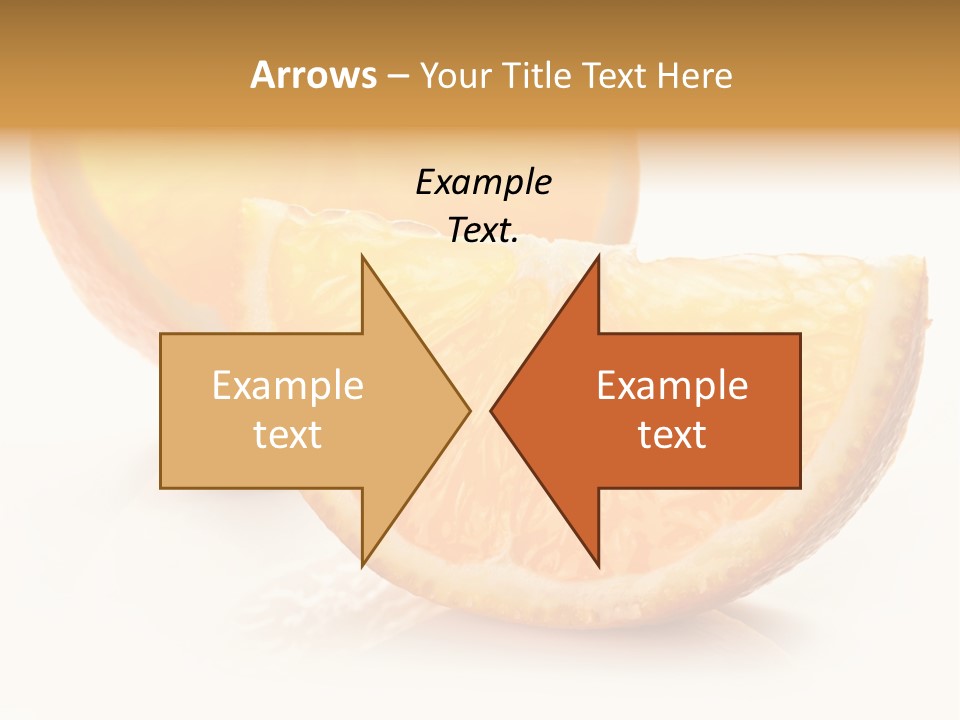 Citrus Section Cut PowerPoint Template