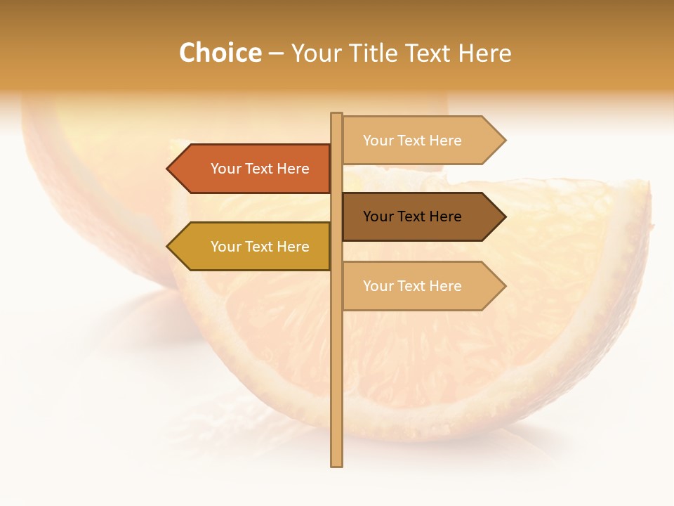 Citrus Section Cut PowerPoint Template