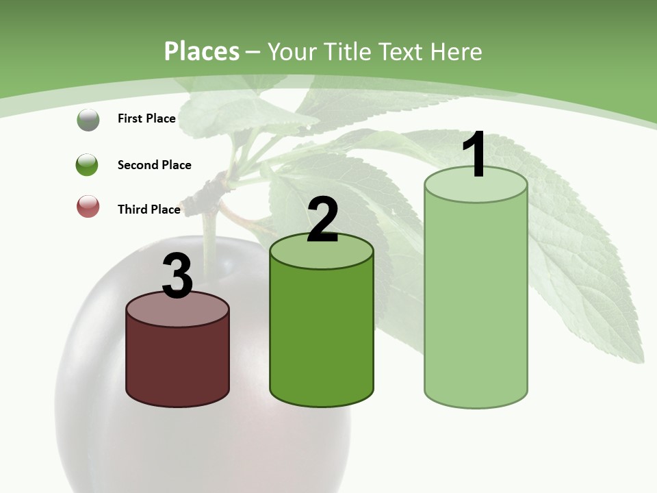 White Yellow Vegetarian PowerPoint Template