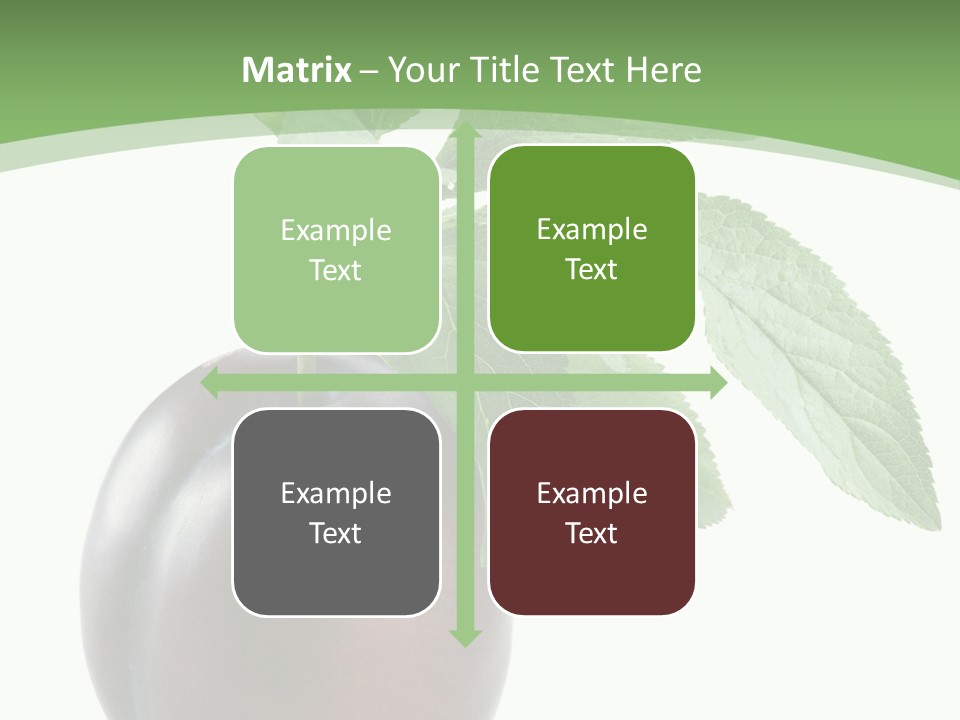 White Yellow Vegetarian PowerPoint Template