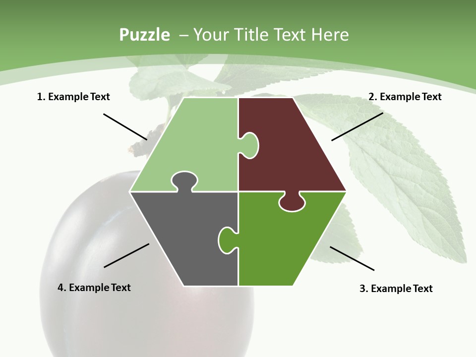 White Yellow Vegetarian PowerPoint Template