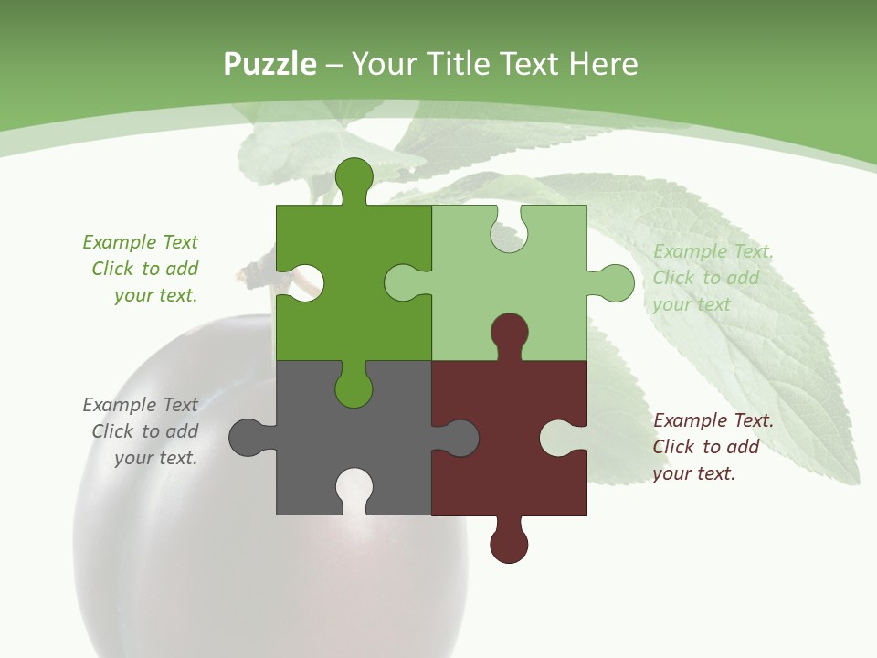 White Yellow Vegetarian PowerPoint Template