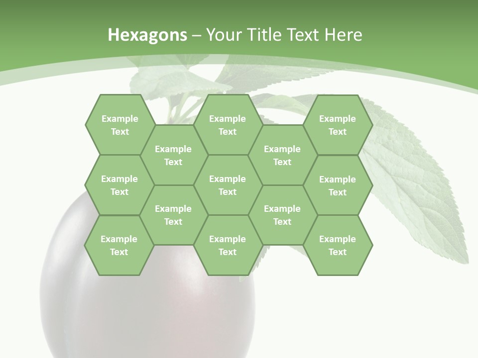 White Yellow Vegetarian PowerPoint Template