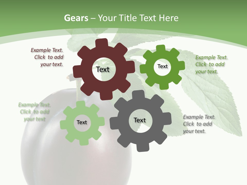 White Yellow Vegetarian PowerPoint Template