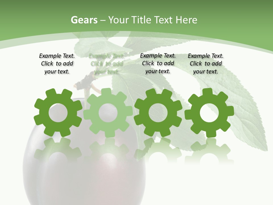 White Yellow Vegetarian PowerPoint Template