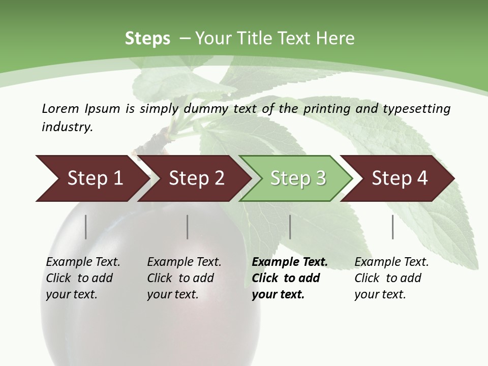 White Yellow Vegetarian PowerPoint Template