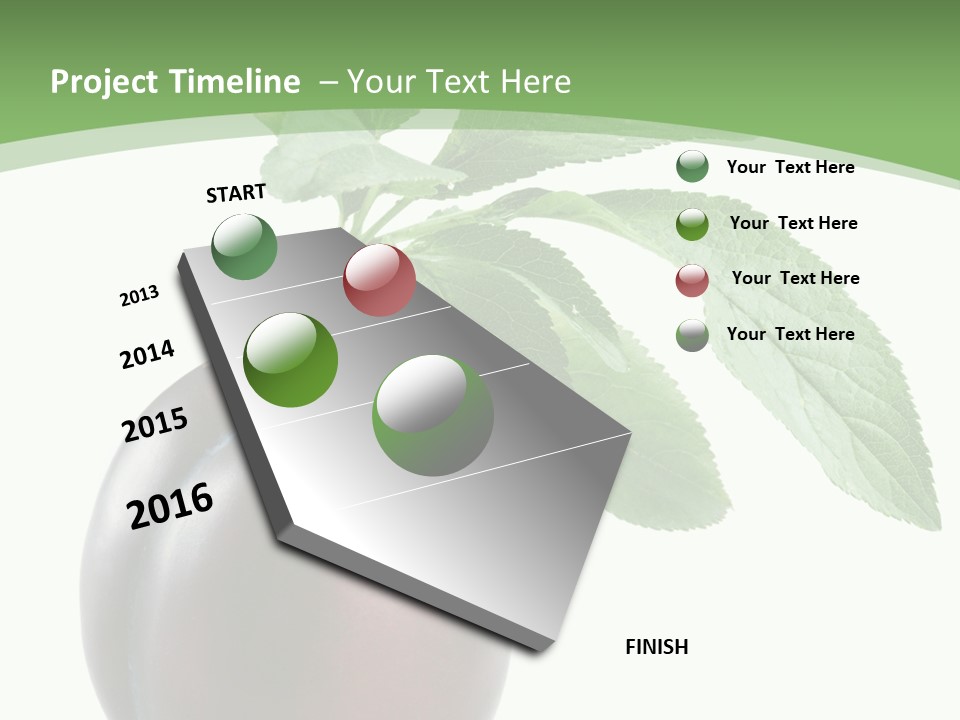 White Yellow Vegetarian PowerPoint Template