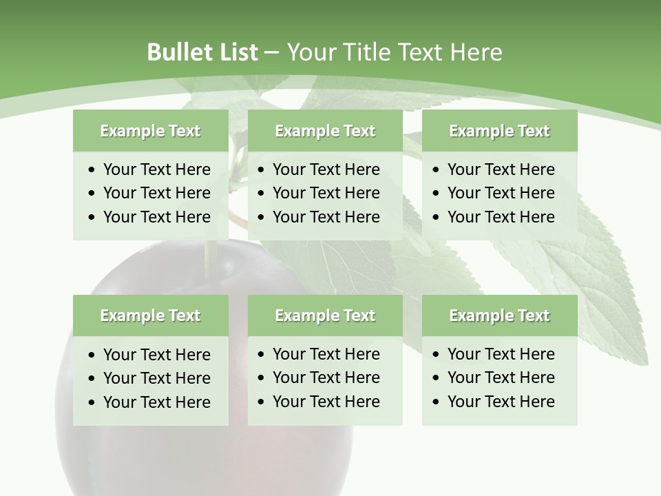 White Yellow Vegetarian PowerPoint Template