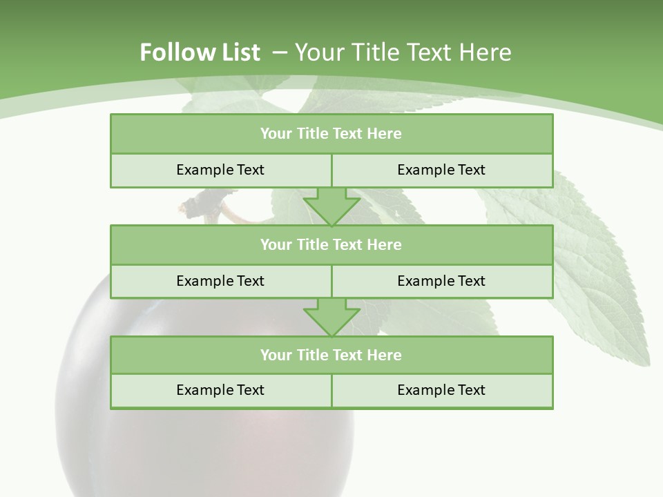 White Yellow Vegetarian PowerPoint Template