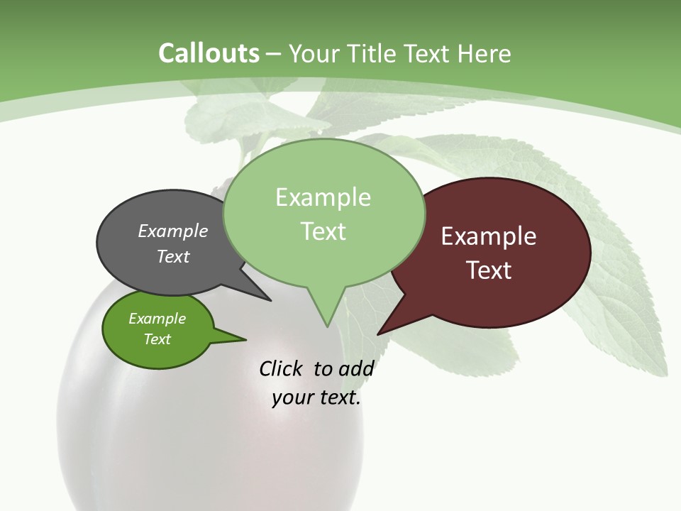 White Yellow Vegetarian PowerPoint Template
