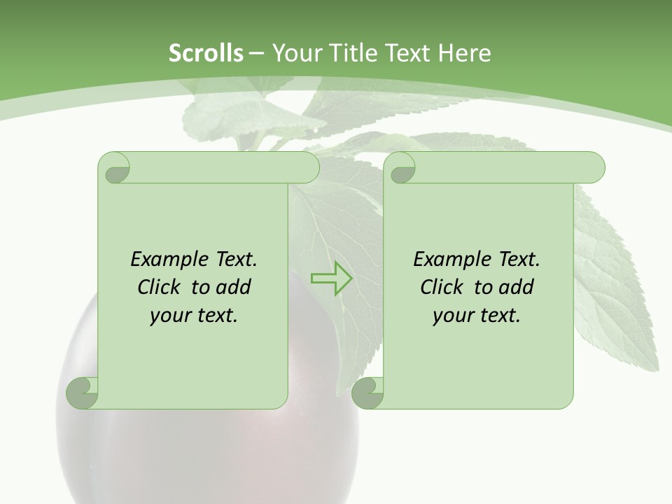 White Yellow Vegetarian PowerPoint Template