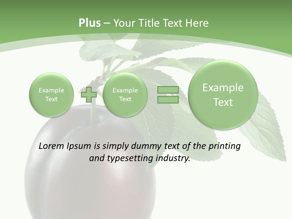 White Yellow Vegetarian PowerPoint Template