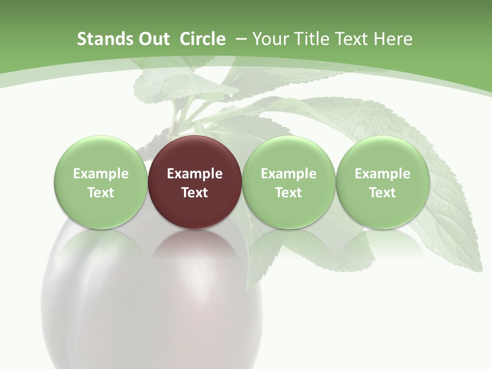 White Yellow Vegetarian PowerPoint Template