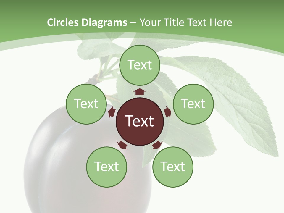 White Yellow Vegetarian PowerPoint Template