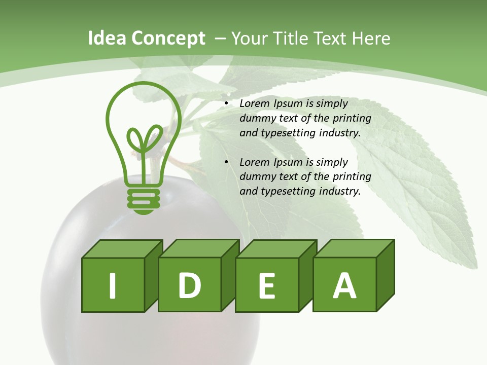 White Yellow Vegetarian PowerPoint Template