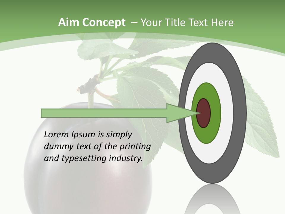 White Yellow Vegetarian PowerPoint Template