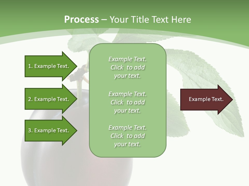 White Yellow Vegetarian PowerPoint Template