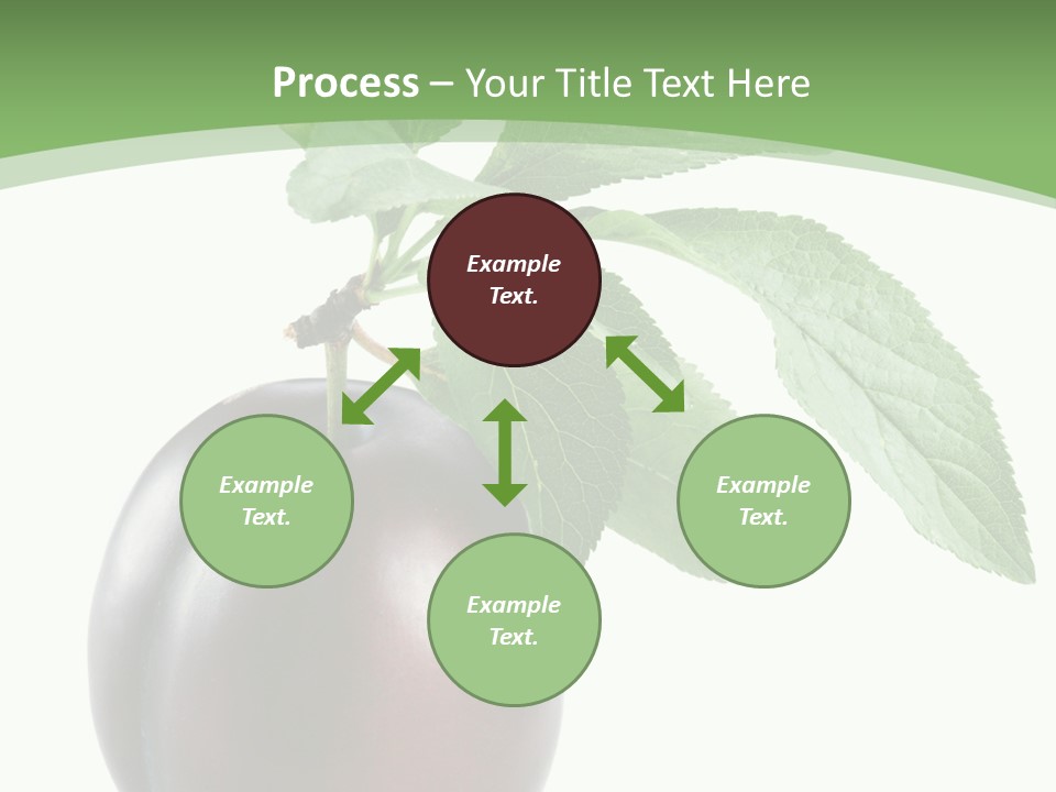 White Yellow Vegetarian PowerPoint Template
