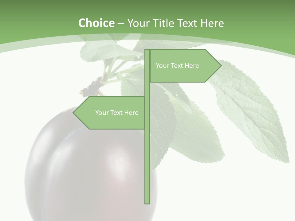 White Yellow Vegetarian PowerPoint Template