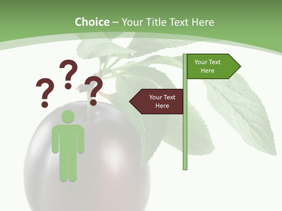 White Yellow Vegetarian PowerPoint Template