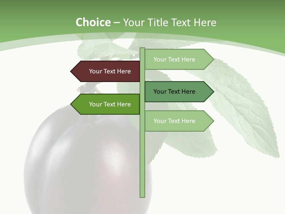 White Yellow Vegetarian PowerPoint Template