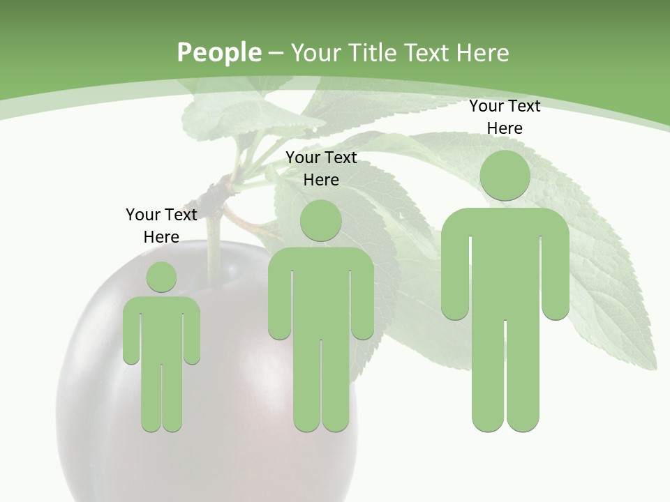 White Yellow Vegetarian PowerPoint Template