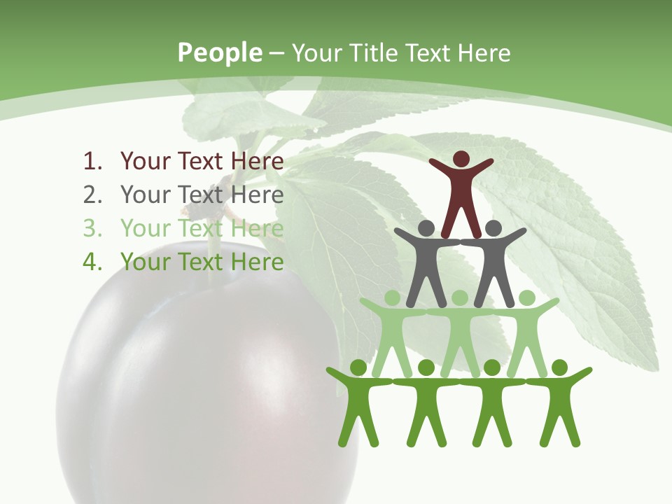 White Yellow Vegetarian PowerPoint Template