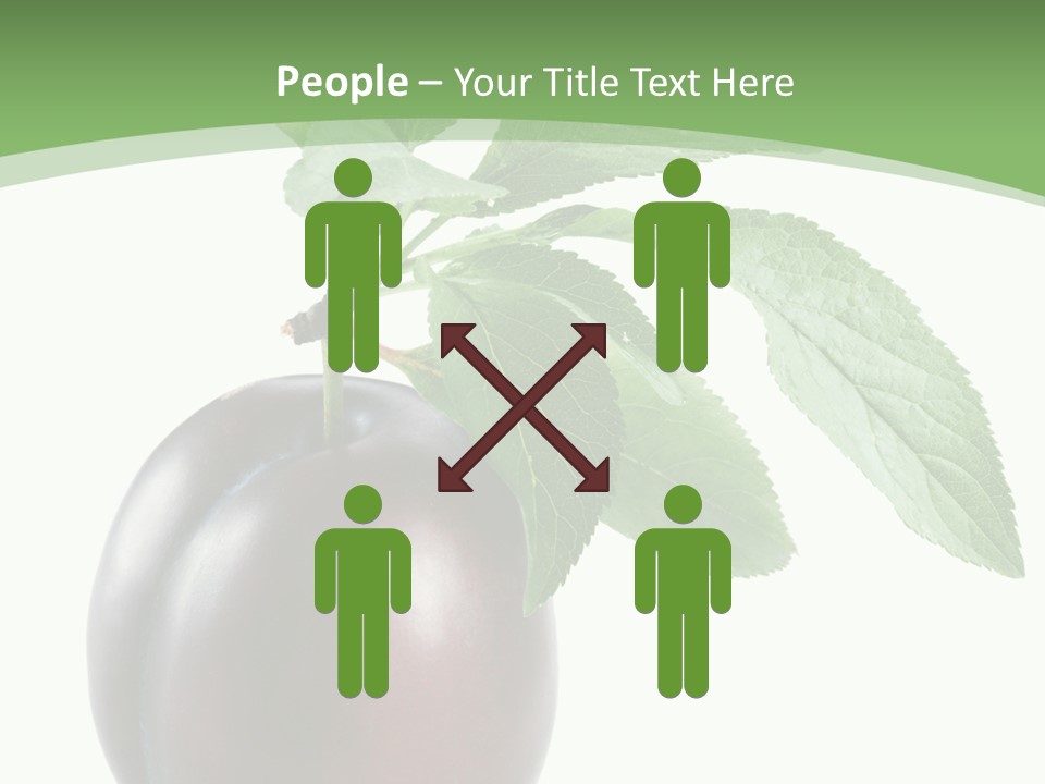 White Yellow Vegetarian PowerPoint Template