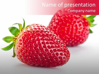 Berry Food Close Up PowerPoint Template