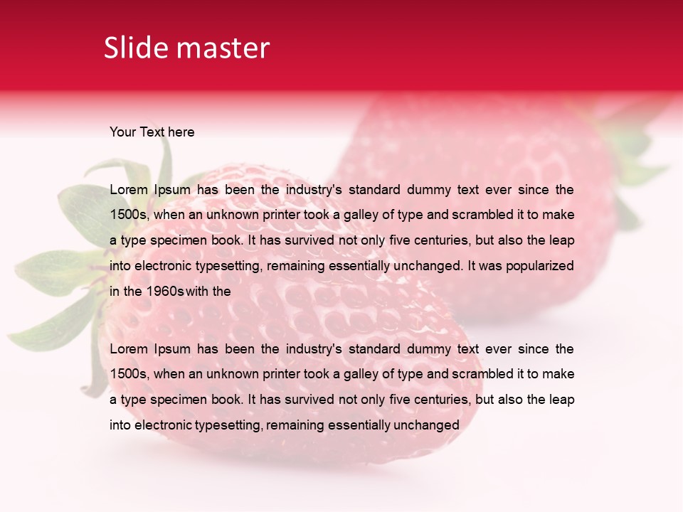 Berry Food Close Up PowerPoint Template