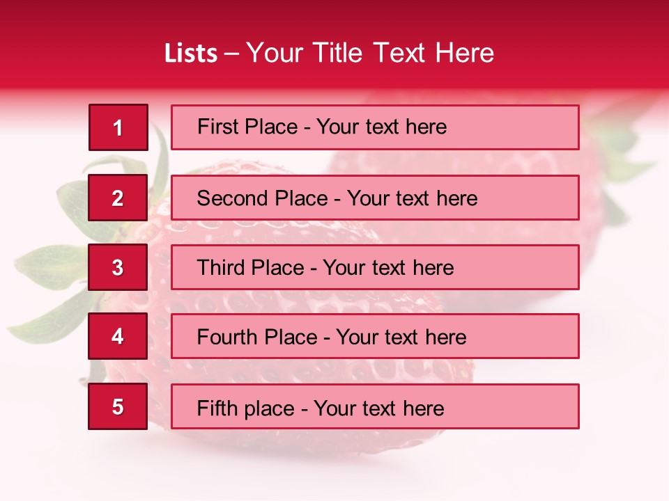 Berry Food Close Up PowerPoint Template