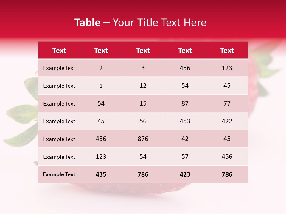 Berry Food Close Up PowerPoint Template