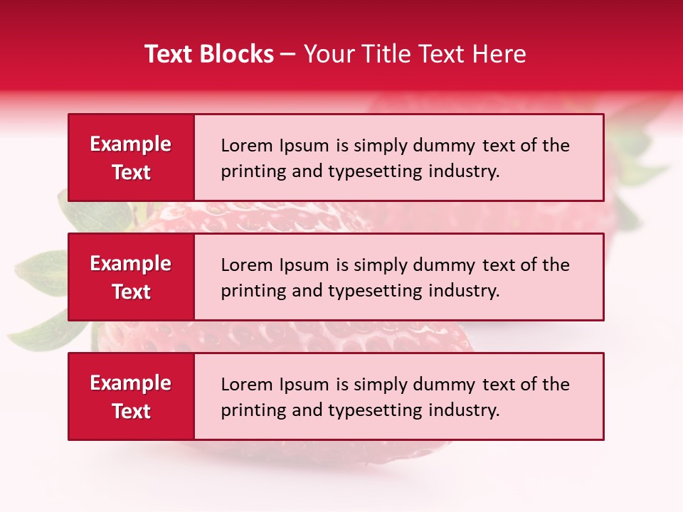 Berry Food Close Up PowerPoint Template