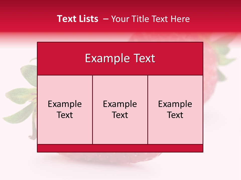 Berry Food Close Up PowerPoint Template