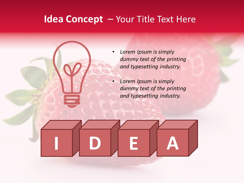 Berry Food Close Up PowerPoint Template