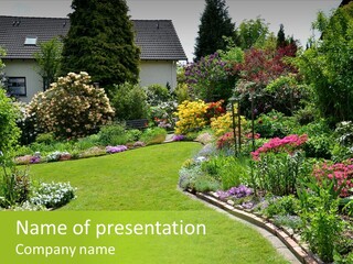 Relax House Horticulture PowerPoint Template