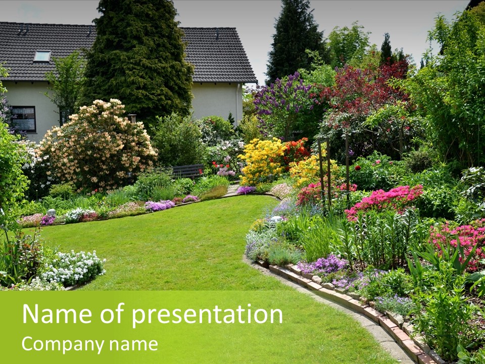 Relax House Horticulture PowerPoint Template