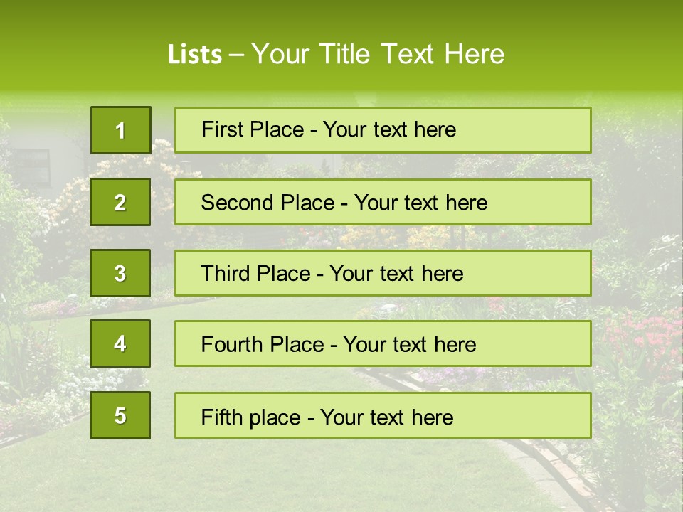 Relax House Horticulture PowerPoint Template