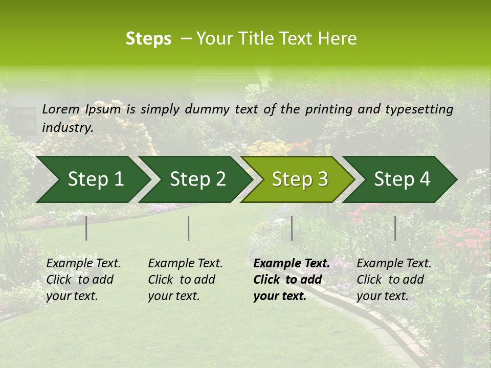 Relax House Horticulture PowerPoint Template
