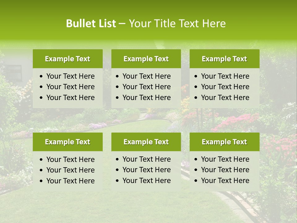 Relax House Horticulture PowerPoint Template