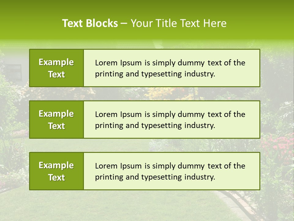 Relax House Horticulture PowerPoint Template