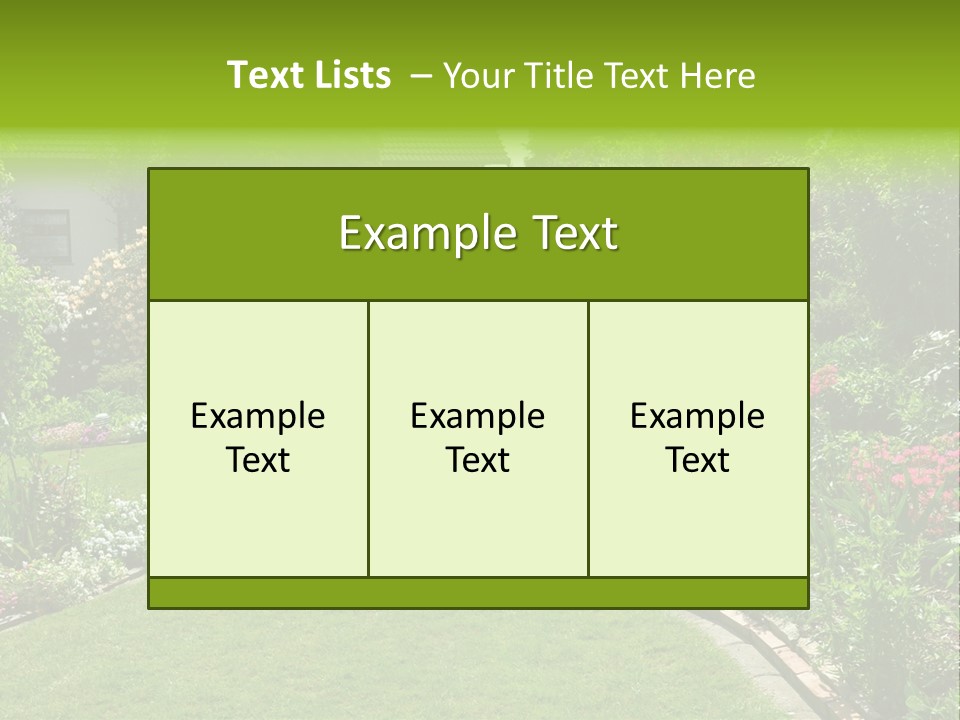 Relax House Horticulture PowerPoint Template