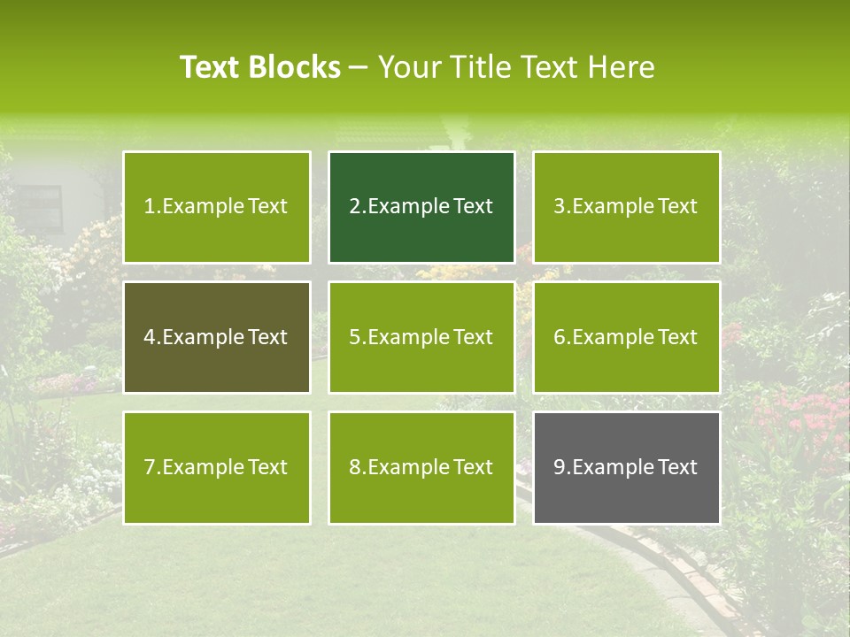 Relax House Horticulture PowerPoint Template
