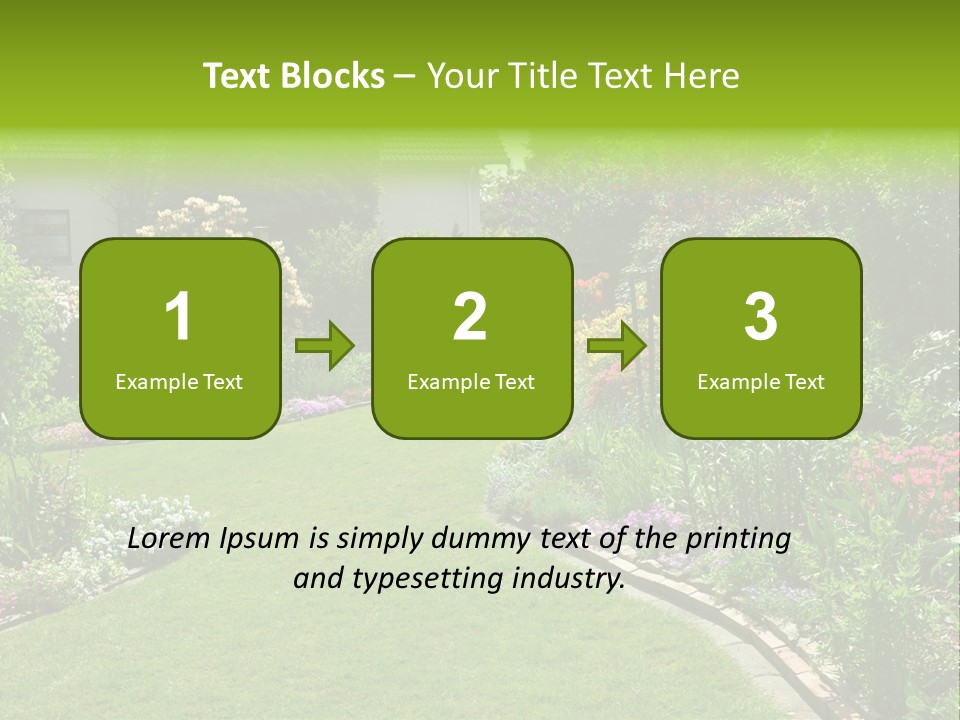 Relax House Horticulture PowerPoint Template