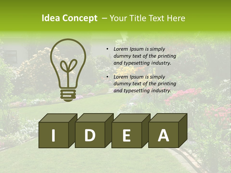 Relax House Horticulture PowerPoint Template