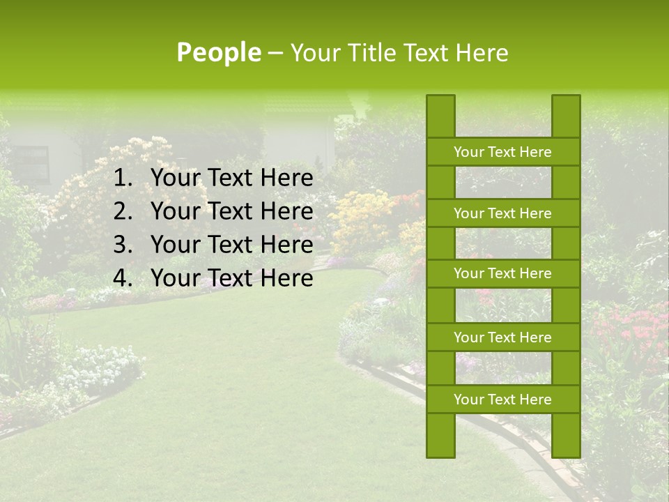 Relax House Horticulture PowerPoint Template