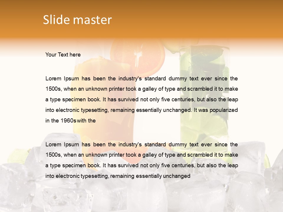 Leaf Drink Ingredient PowerPoint Template