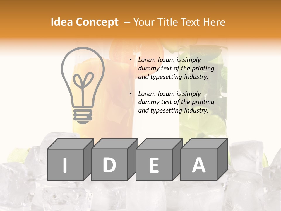 Leaf Drink Ingredient PowerPoint Template