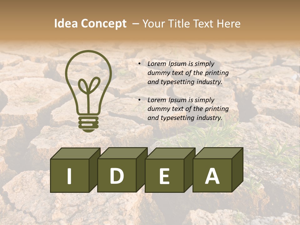 Detail Countryside Alone PowerPoint Template