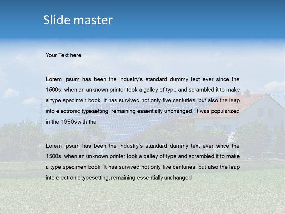 Environment Green Roof PowerPoint Template